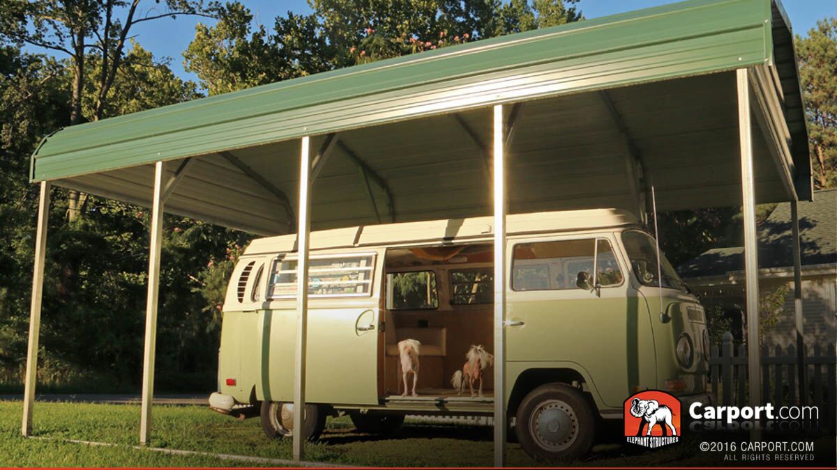 18x21 Regular Style Carport with Gables