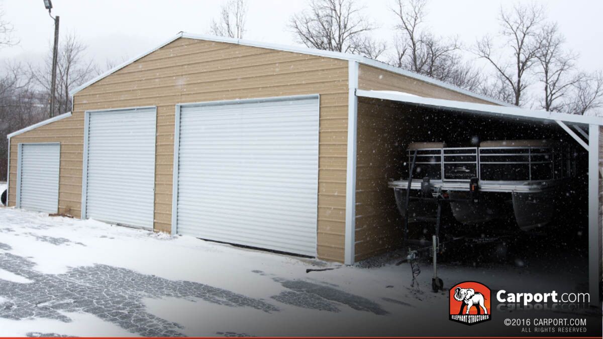 48x24 Ridgeline Barn with lean to