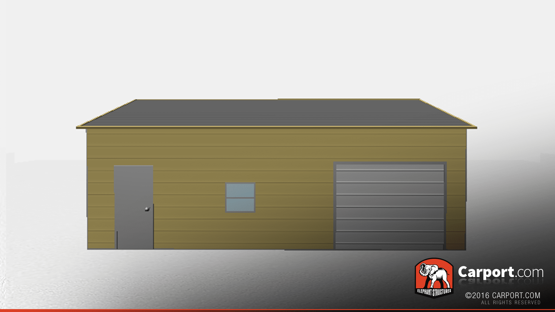 Two Car Metal Garage Workshop 24x31x10