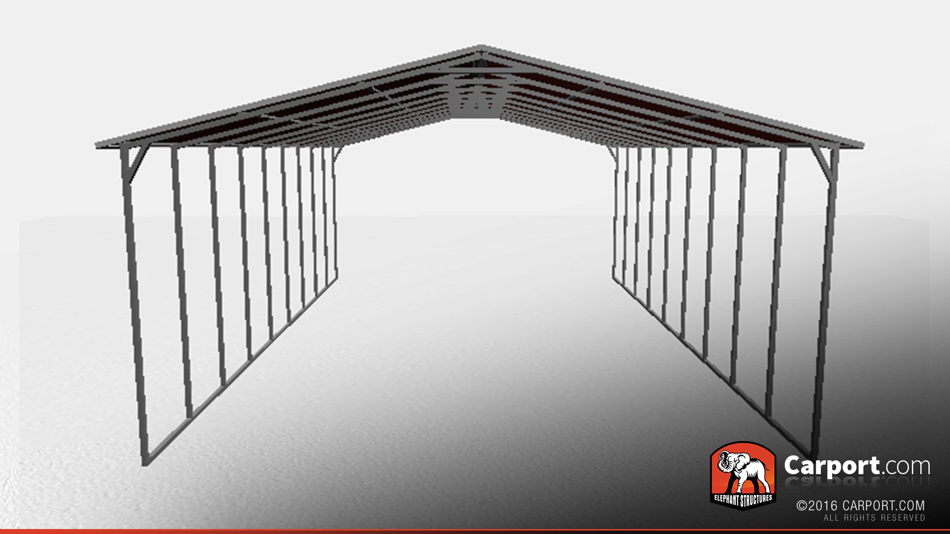 26 x 36 x 10 metal boat shelter