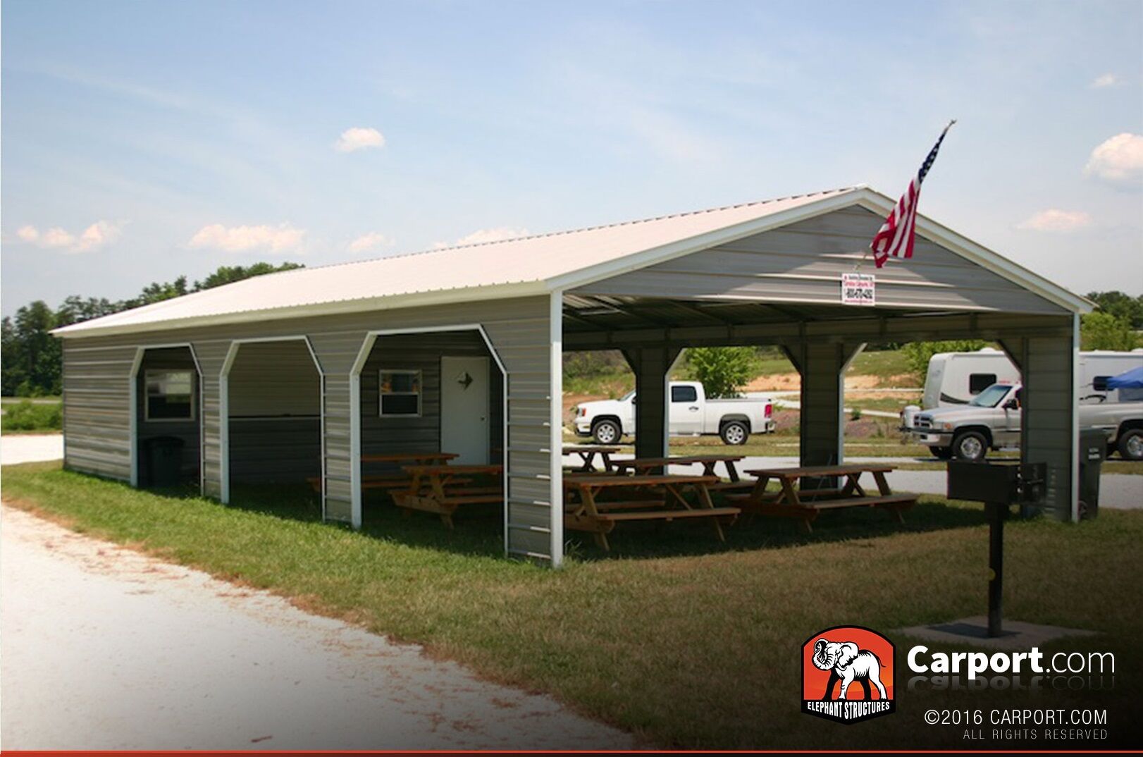Metal Picnic Shelter