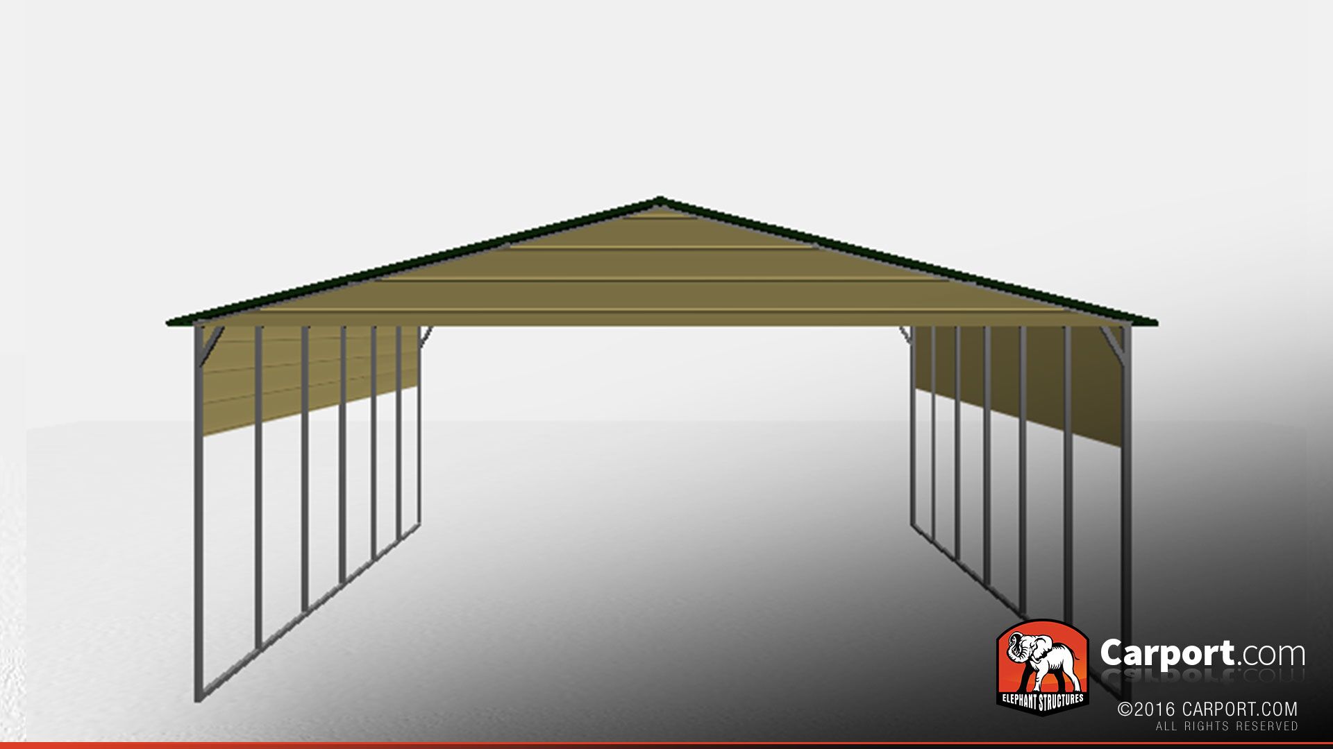 30 x 40 boxed eave metal carport
