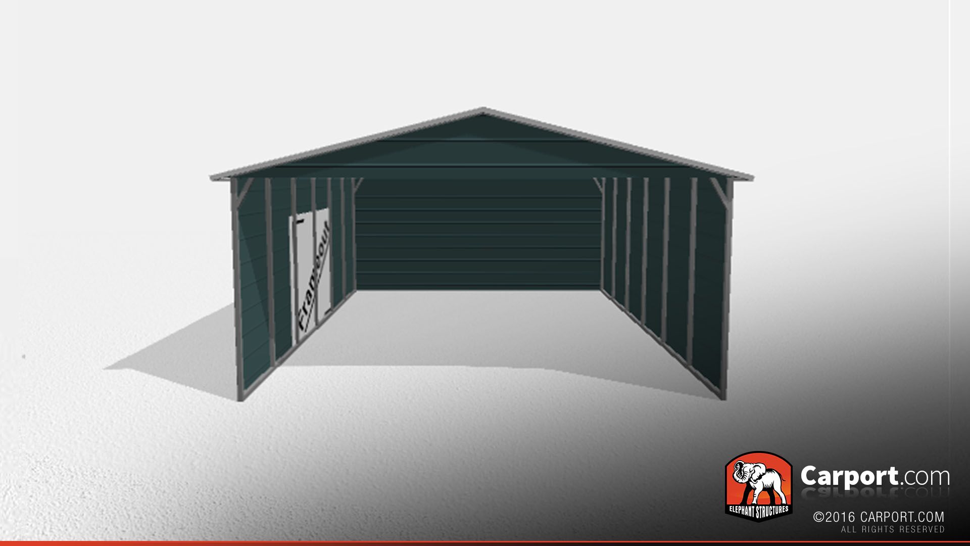 Clearance Metal Carport 2 20x26x9