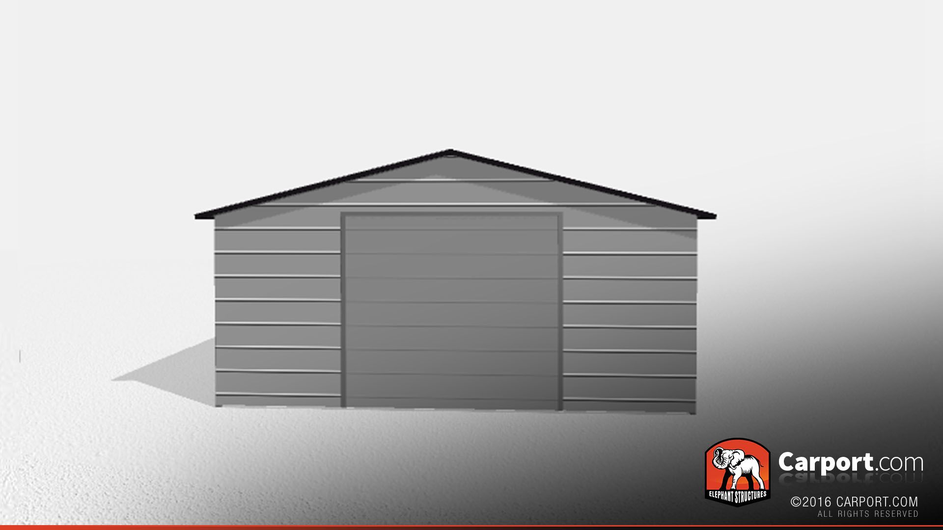 Double Car Steel Garage 2 20x31x8
