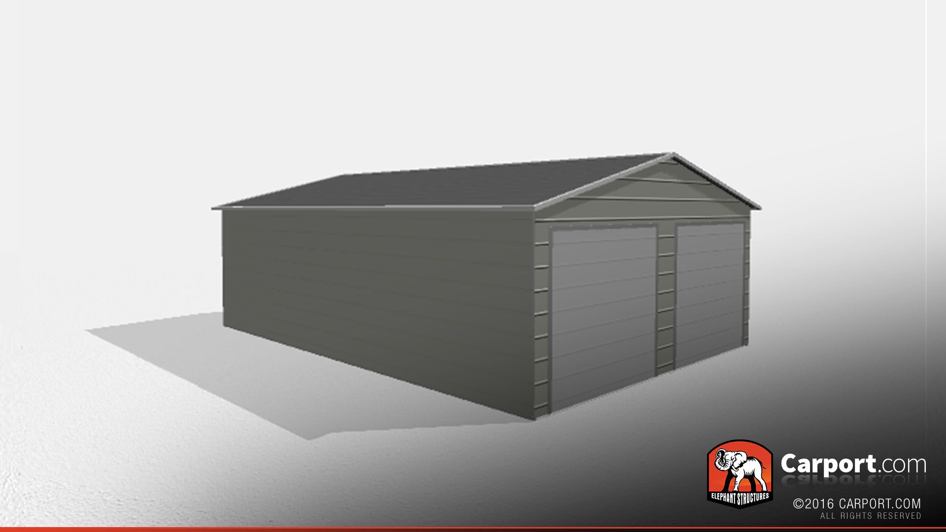 Two Car Steel Garage 1 22x31x9