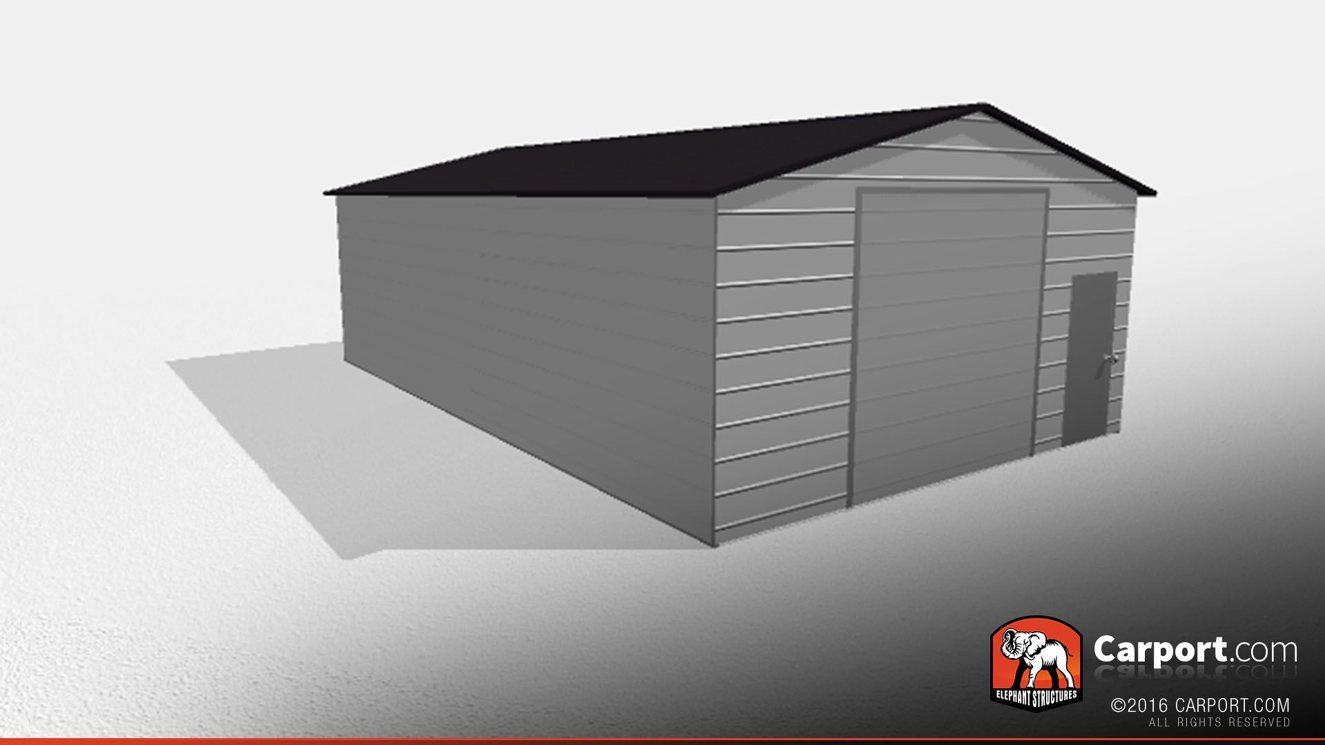 Double Wide Steel Garage 2