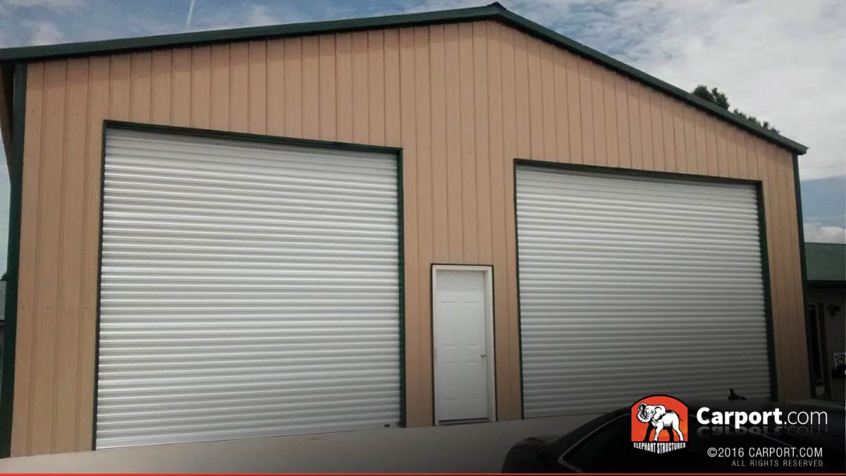 30x31 Three Car Garage with Green Roof