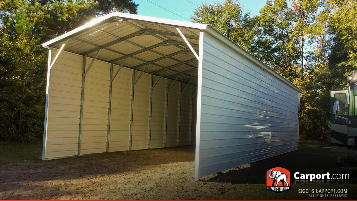 16x31 Single Car Certified Carport