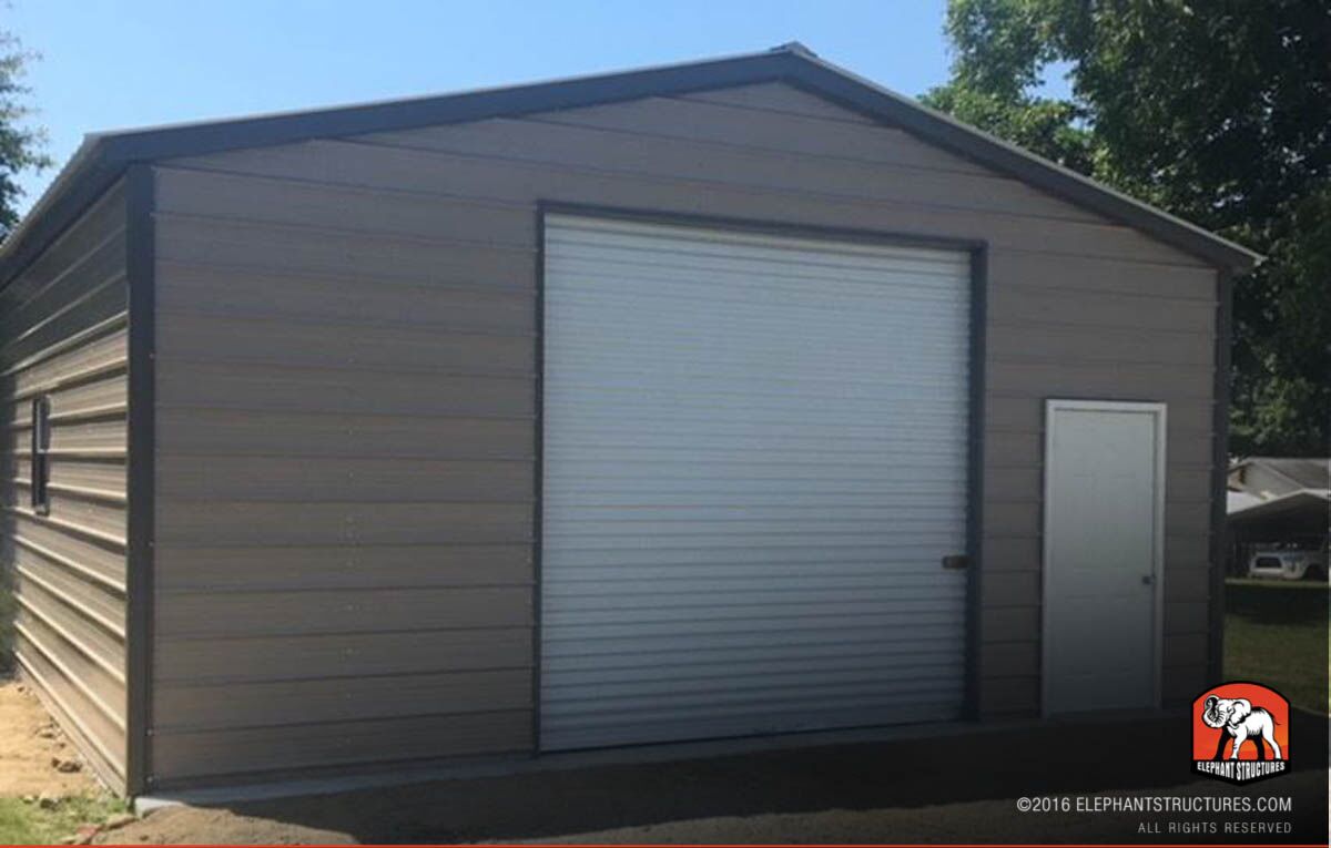 A two car garage from Carport.com.